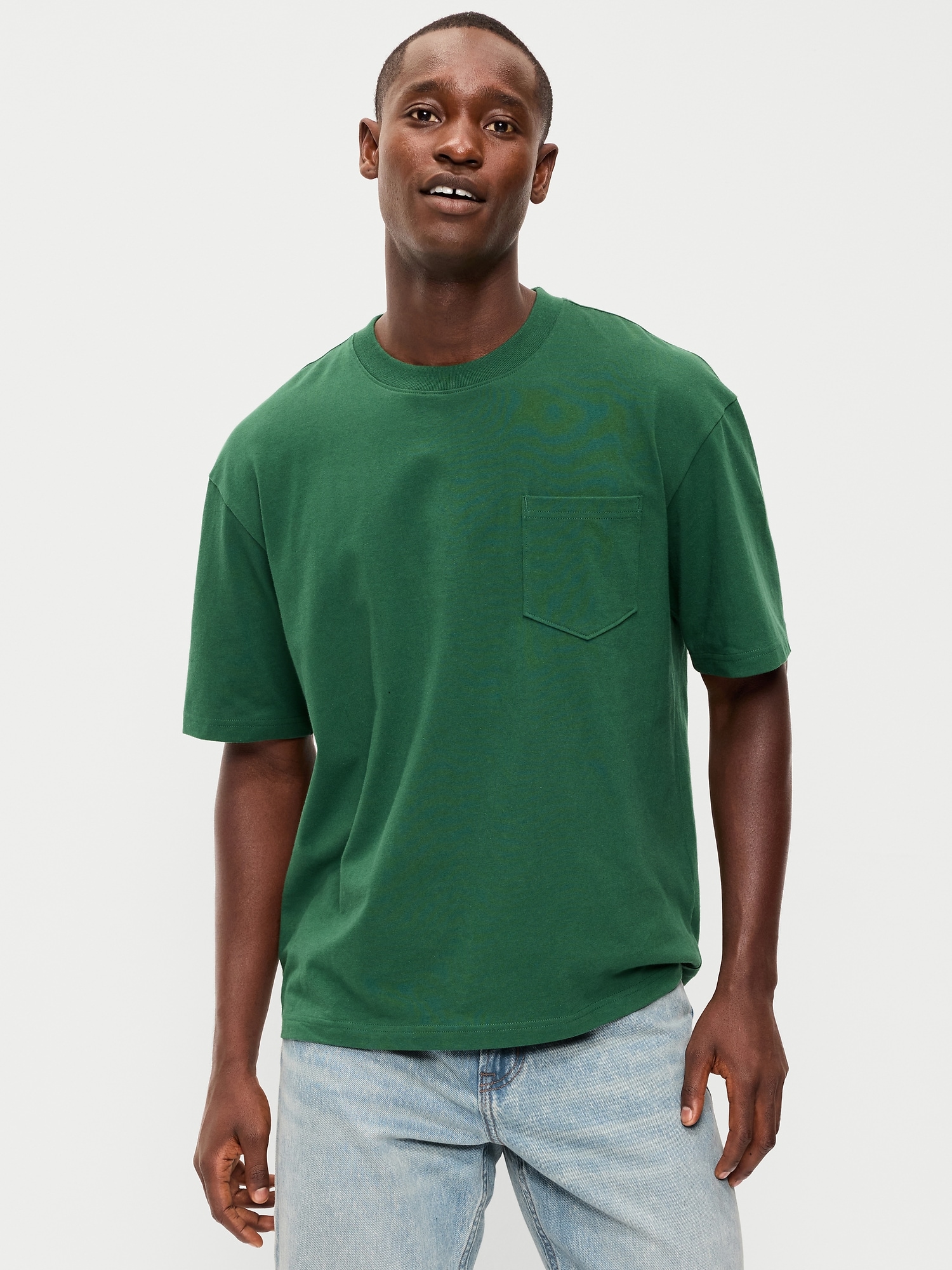 T-SHIRT À POCHE EN TISSU ÉPAIS