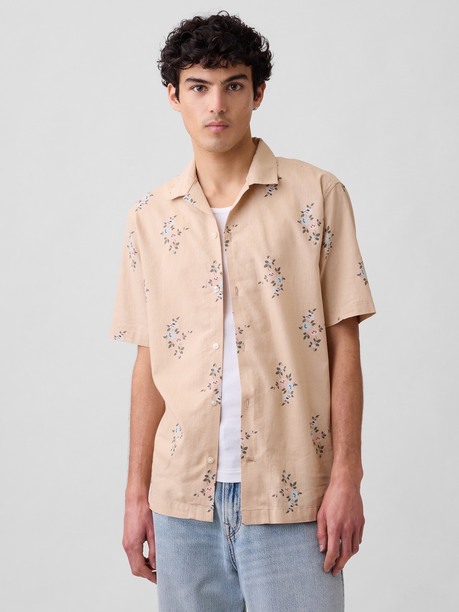Linen-Blend Vacay Shirt in Standard Fit
