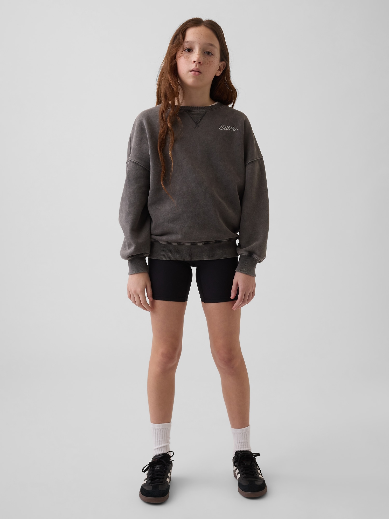 Kids Quick-Dry Rib Bike Shorts