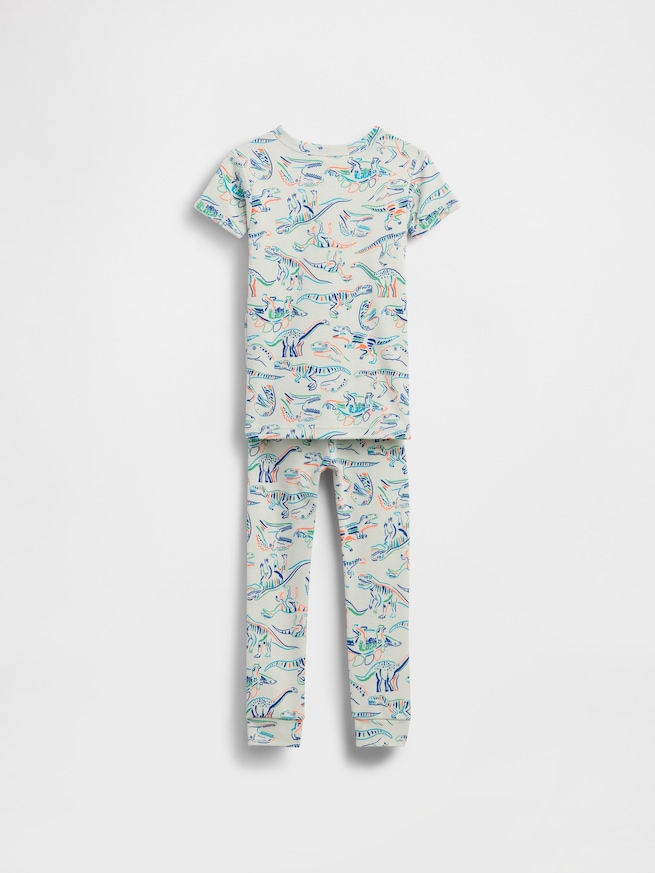 ダイナソー  オーガニック ブラッシュドコットン パジャマセット (幼児・ベビー)-1