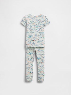 ダイナソー  オーガニック ブラッシュドコットン パジャマセット (幼児・ベビー)