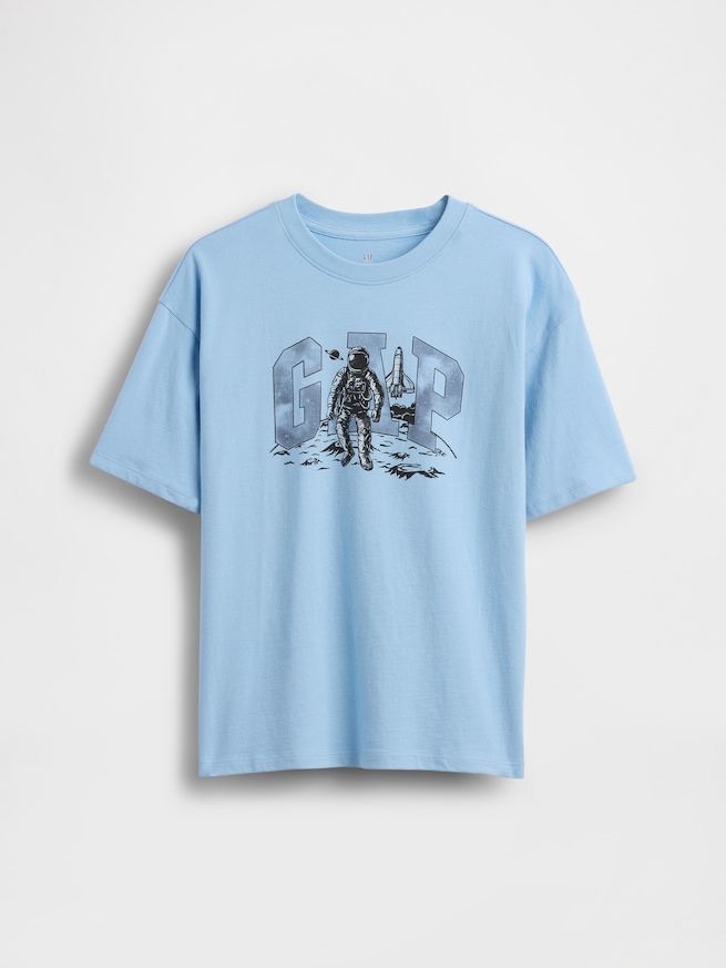 リラックスフィット GAPロゴTシャツ (キッズ)-0