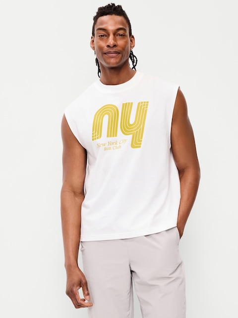 Heavyweight Cropped Boxy Muscle Tank