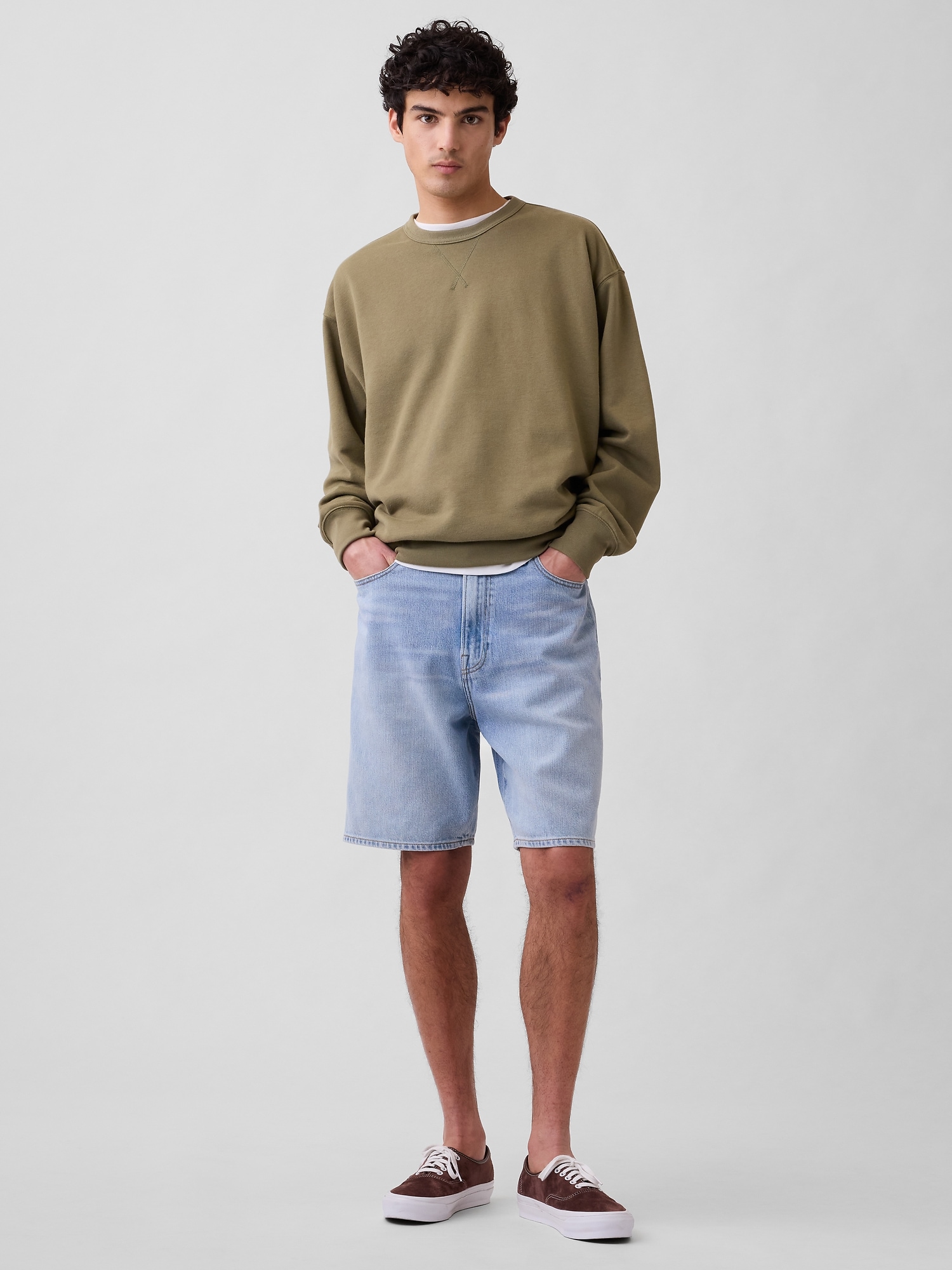 9" SuperSoft Loose Denim Shorts