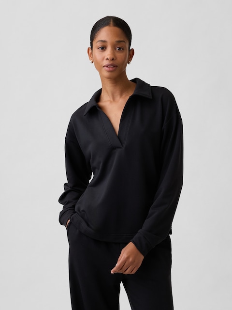 CloudLight Relaxed Polo Sweatshirt