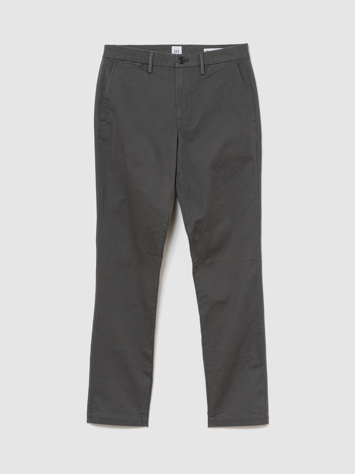 GapFlex エッセンシャル カーキ スリムフィット-4