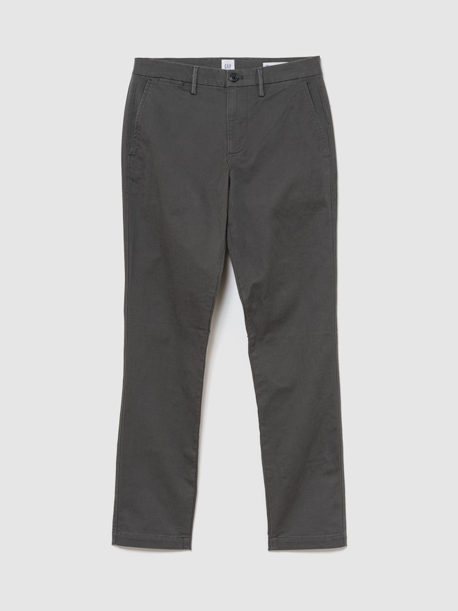 GapFlex エッセンシャル カーキ スリムフィット-4