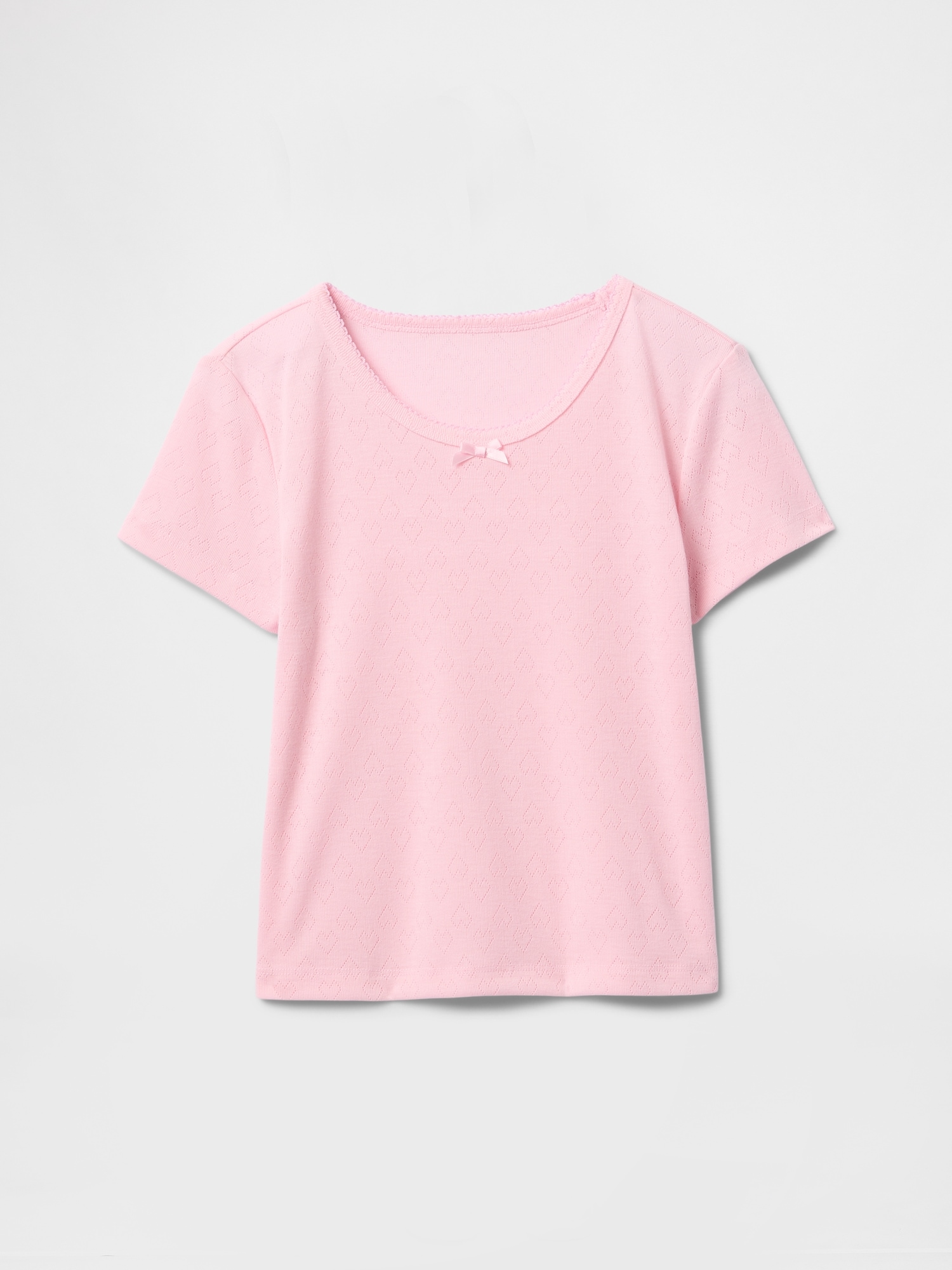 T-SHIRT DE PYJAMA EN TRICOT POINTELLE RECYCLÉ À 100 % POUR ENFANT