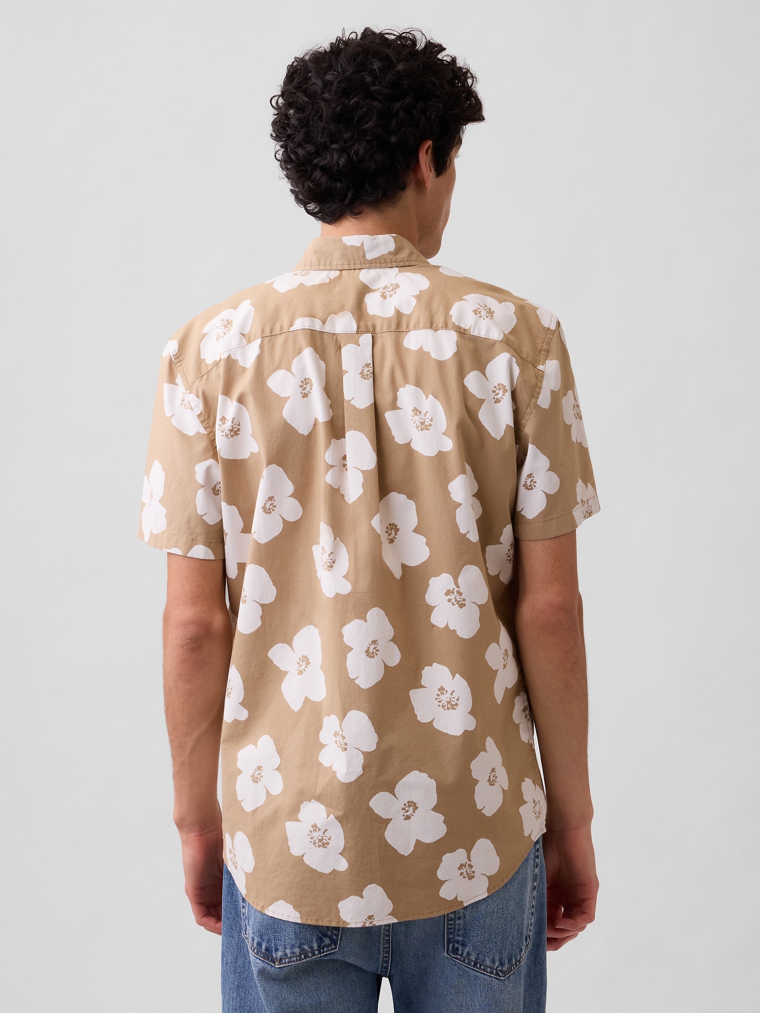 スタンダードフィット ストレッチ ポプリンシャツ-1