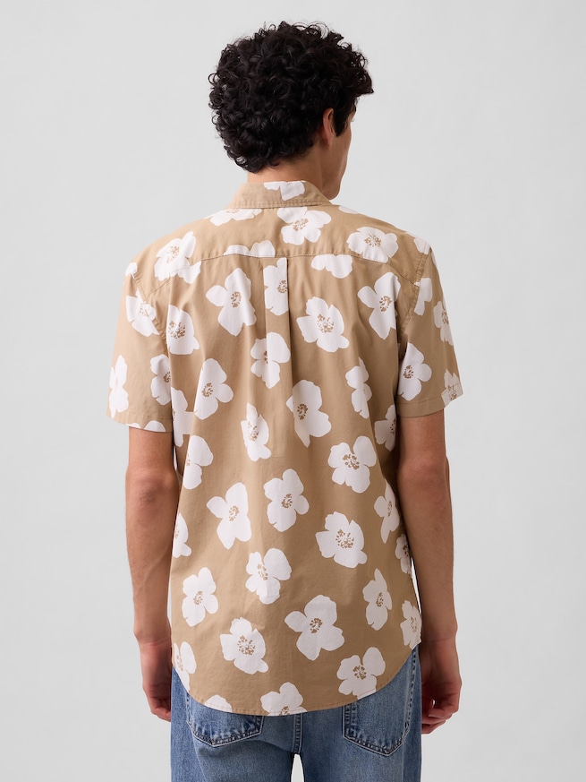 スタンダードフィット ストレッチ ポプリンシャツ-1