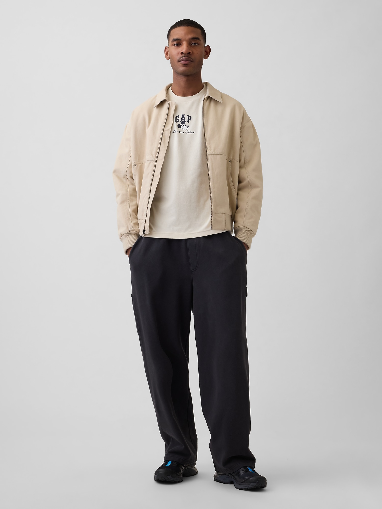 Gap &times; ディズニー エブリディ ソフト リラックスフィット GAPロゴTシャツ-1