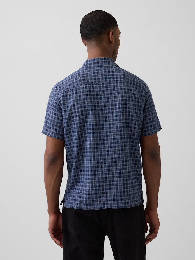 スタンダードフィット リネンブレンドバケーションシャツ-2