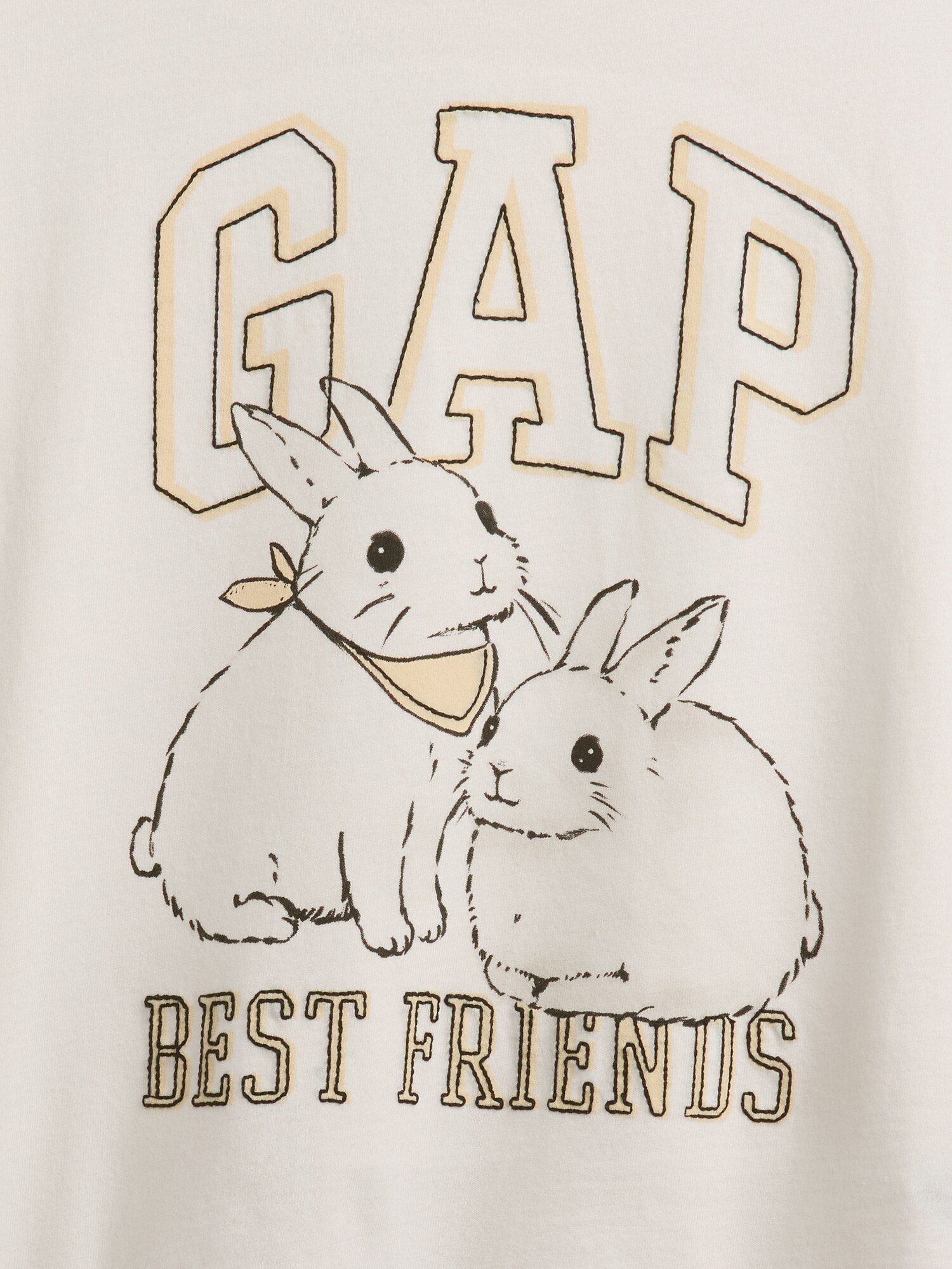 オーバーサイズ グラフィック GAPロゴTシャツ (キッズ)-3