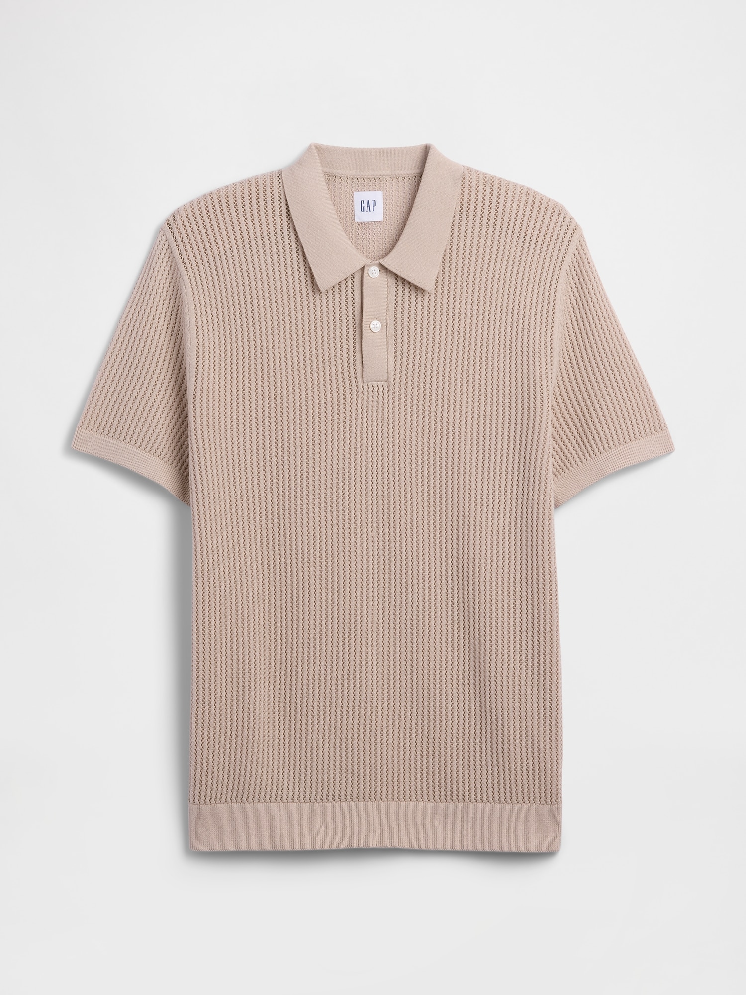 クロシェ ニットポロシャツ-2