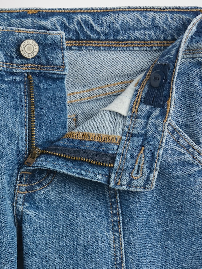 ローライズ シーム リラックスフィット フレアデニム (キッズ)-4