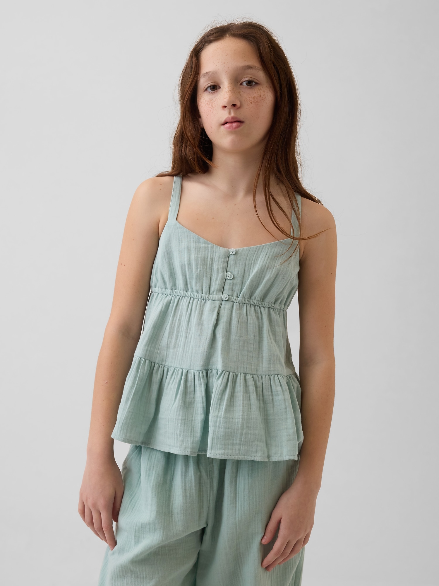 CAMISOLE ÉTAGÉE EN GAZE DE COTON POUR ENFANT