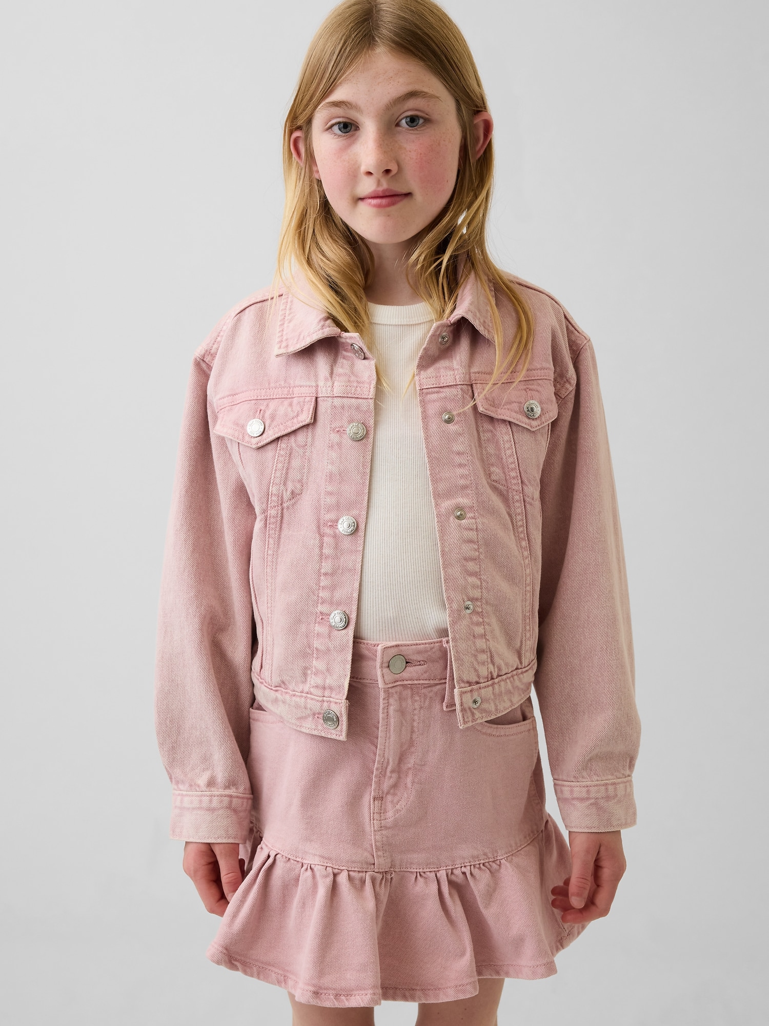 VESTE EN DENIM EMBLÉMATIQUE POUR ENFANT