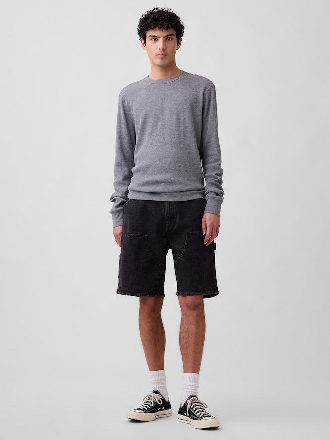 9インチ デニム カーペンター ショートパンツ-0