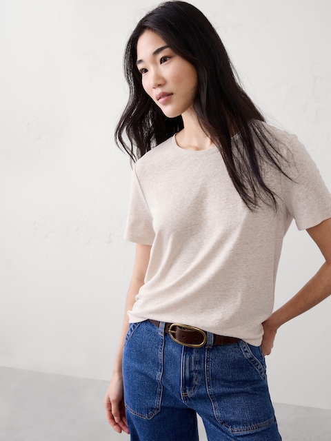 T-SHIRT EN MÉLANGE DE LIN