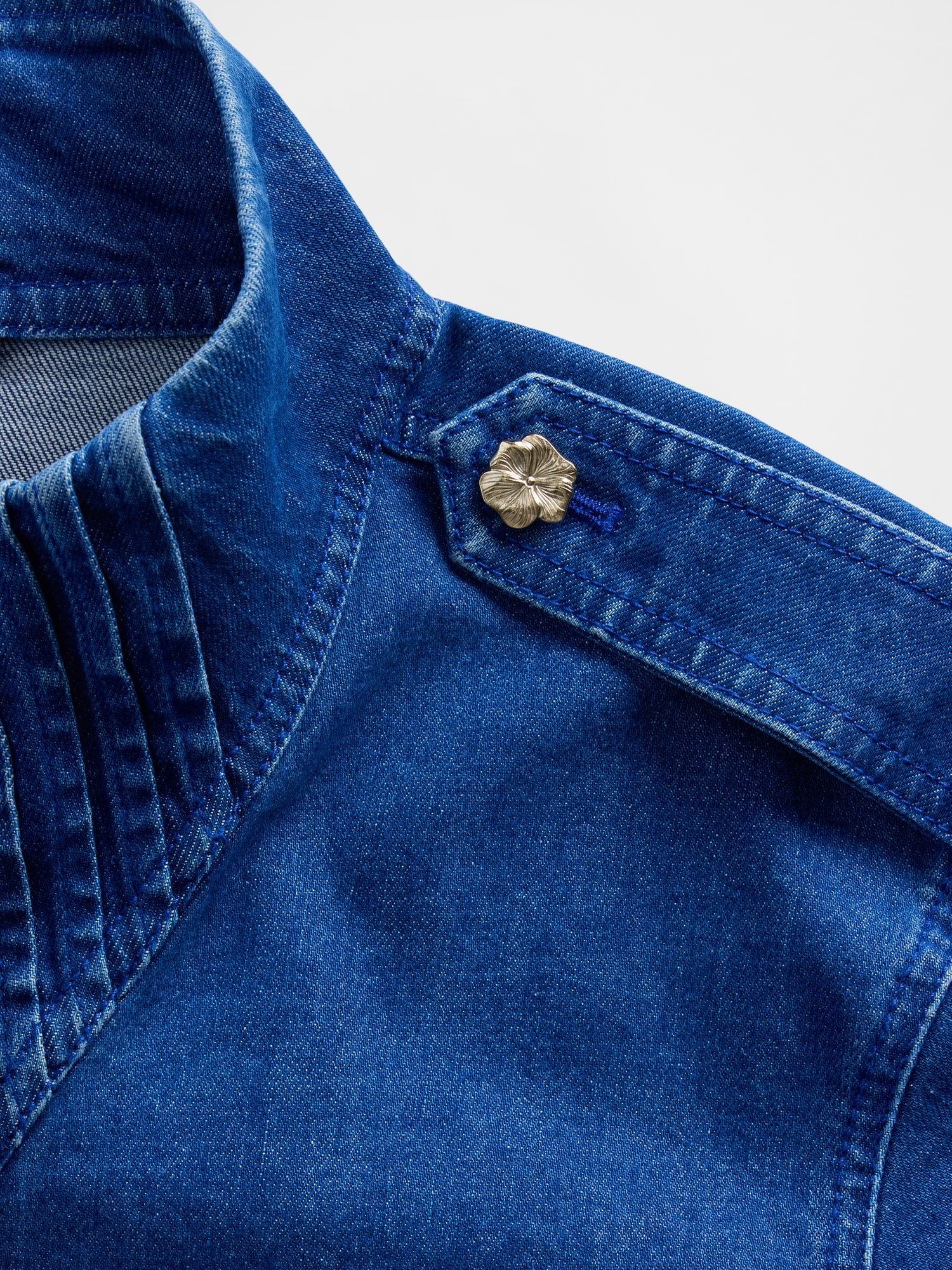 Gap &times; HFR デニム ピンタックジャケット by Atelier Ndigo-6