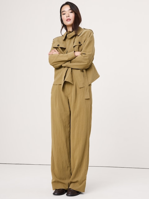 PANTALON UTILITAIRE À JAMBE LARGE CLASSIQUE