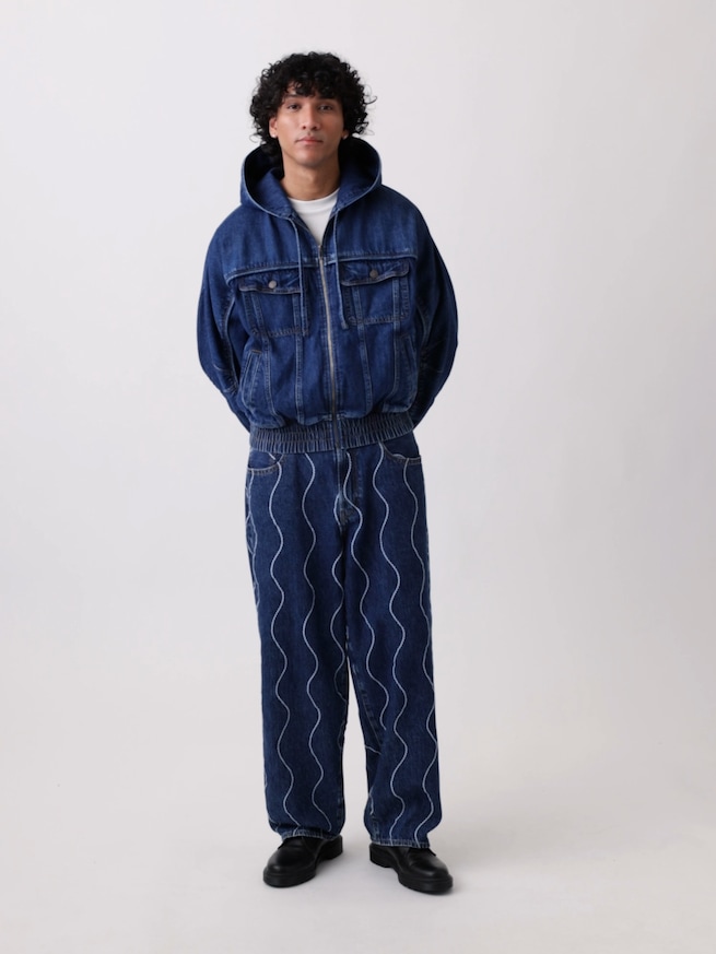 Gap &times; HFR 刺しゅう バギーデニム by Daveed Baptiste-10