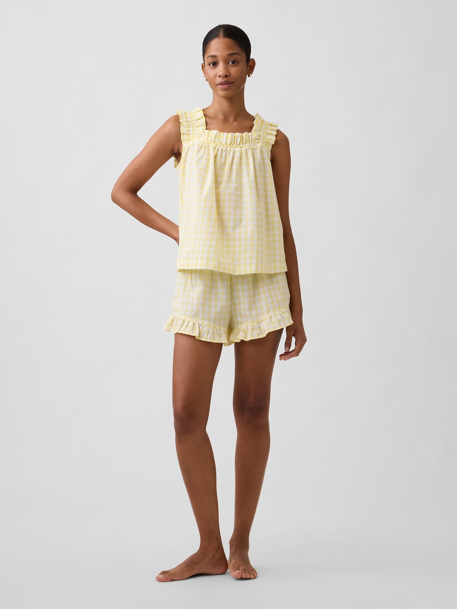 Ruffle Poplin PJ Shorts