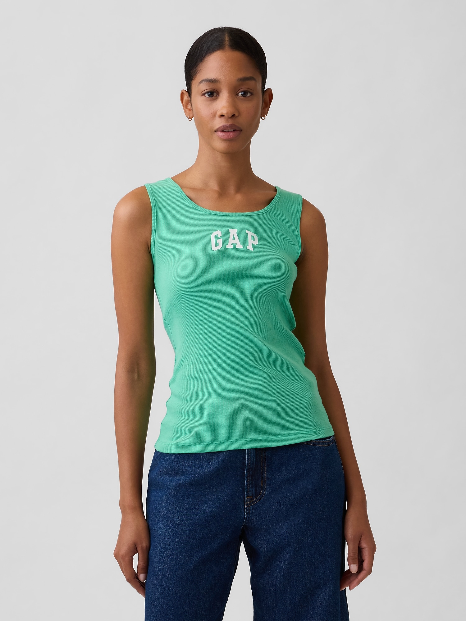 Gap Logo Ribbed Tank Top
