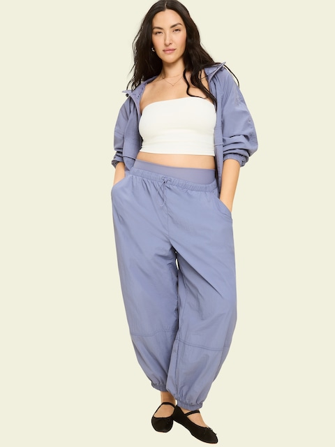 Pull-On Windbreaker Parachute Pants