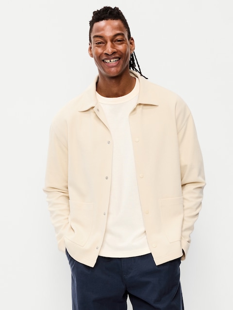 Cropped Loose Utility Shacket