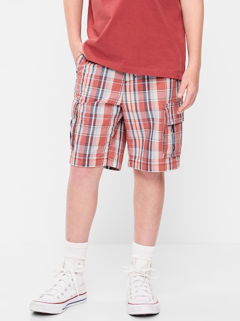 Knee Length Baggy Ripstop Cargo Shorts for Boys