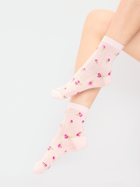 Floral Crew Socks 2-Pack for Women