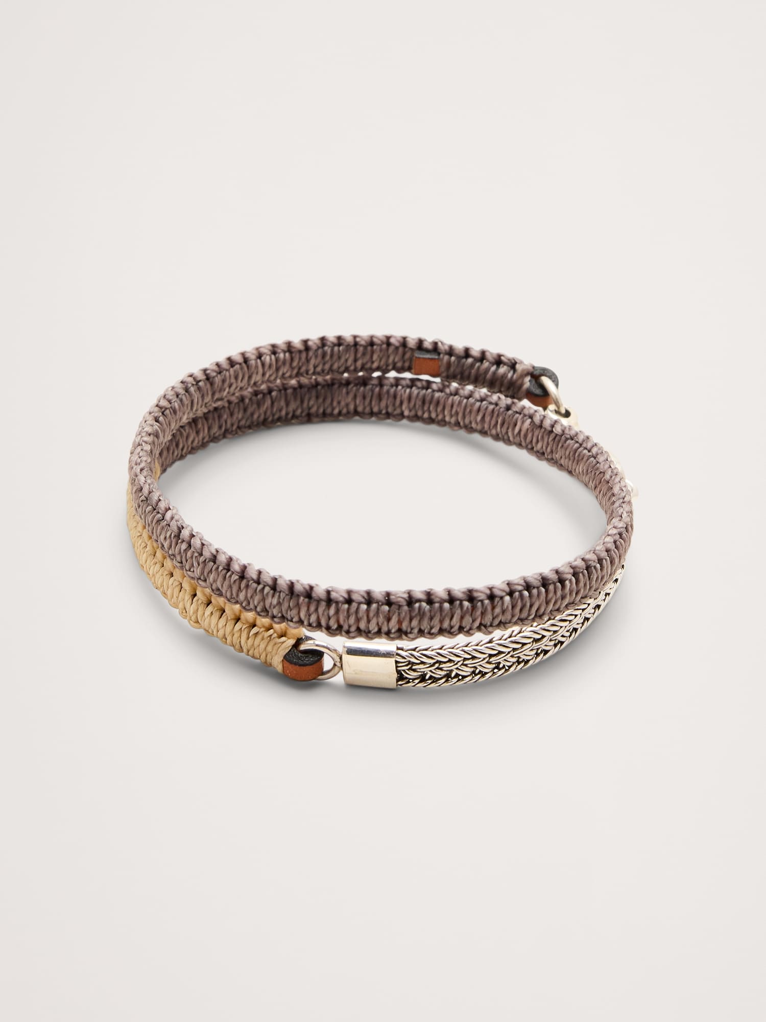 Artisan Leather Macrame Bracelet by Caputo & Co