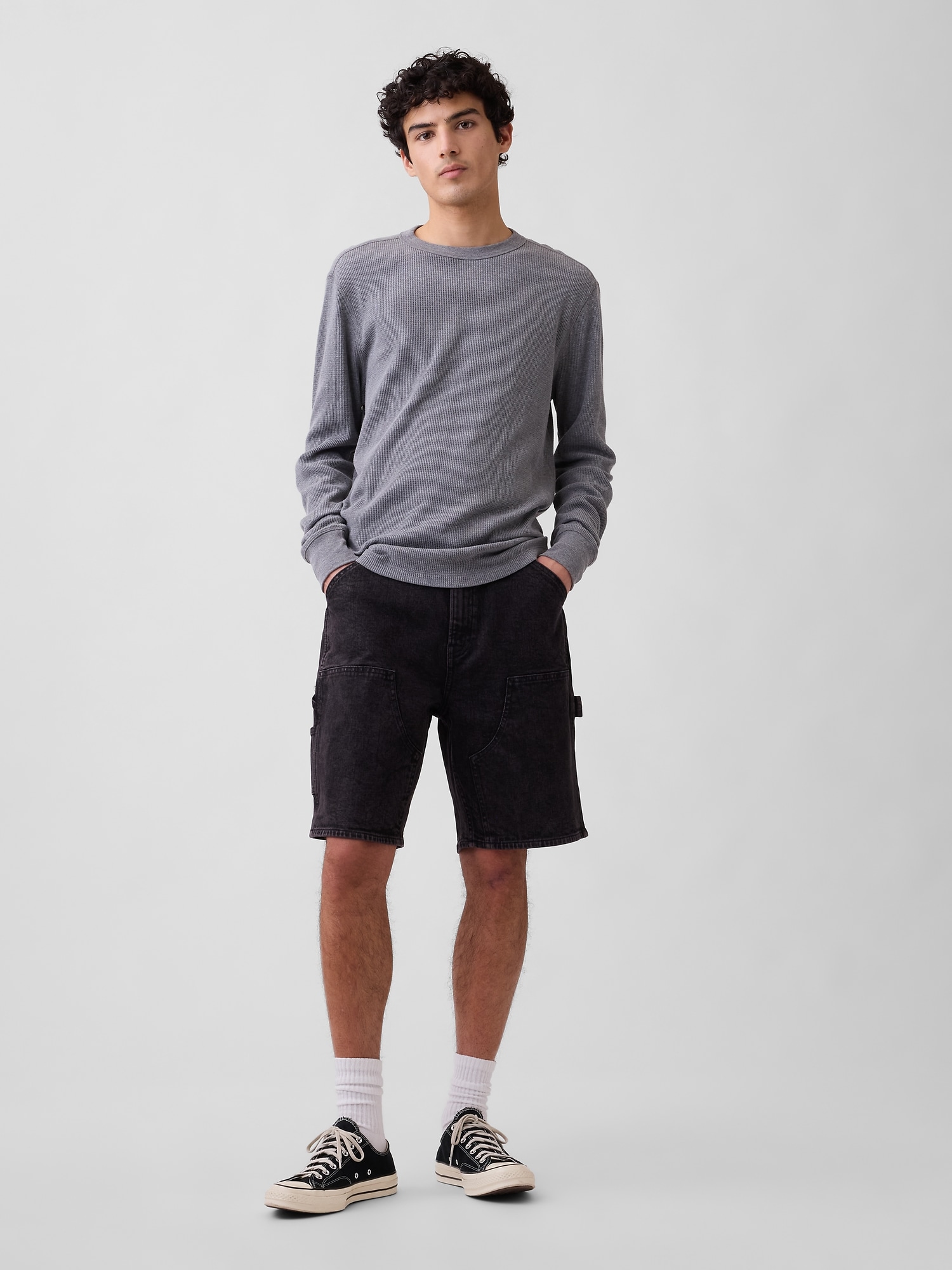 9" Denim Carpenter Shorts