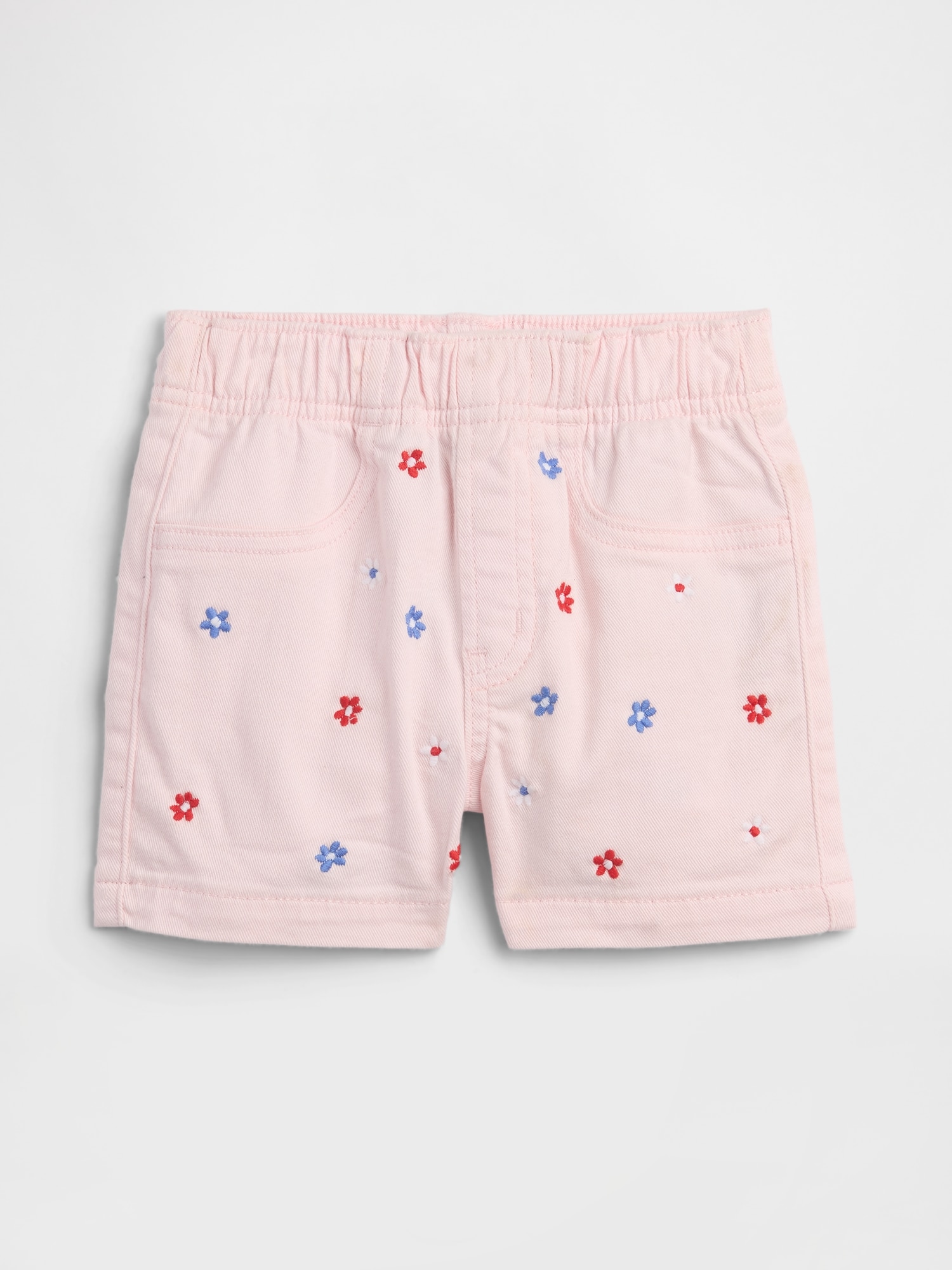 babyGap Pull-On Embroidered Mom Jean Shorts