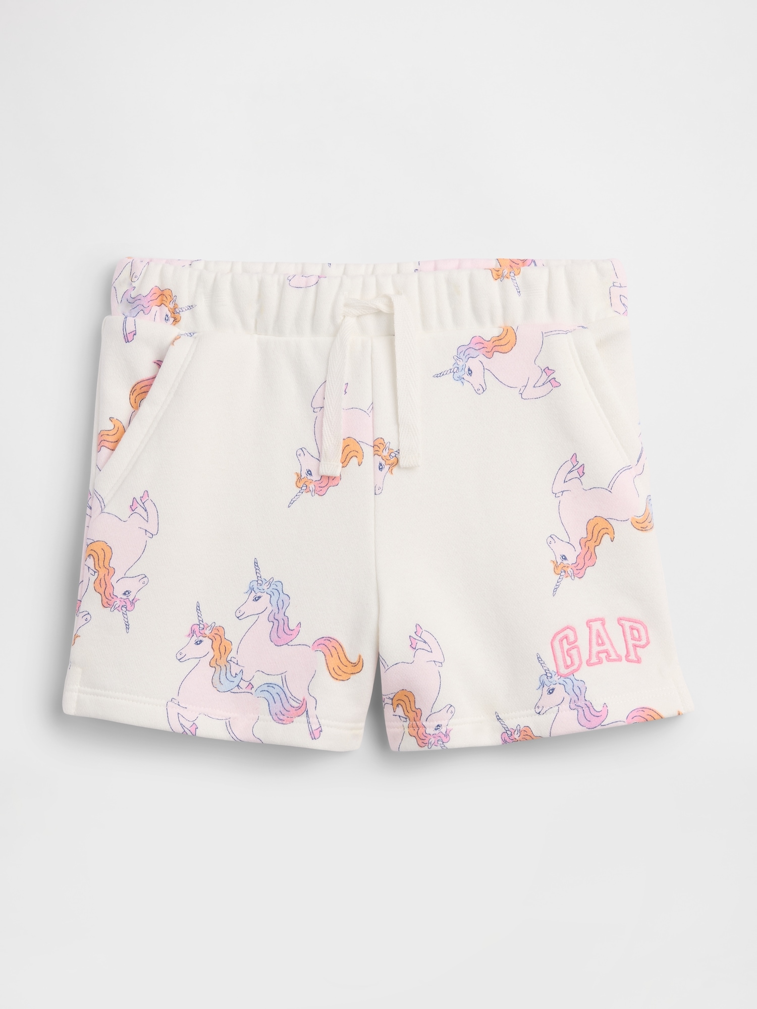babyGap Print Pull-On Logo Shorts