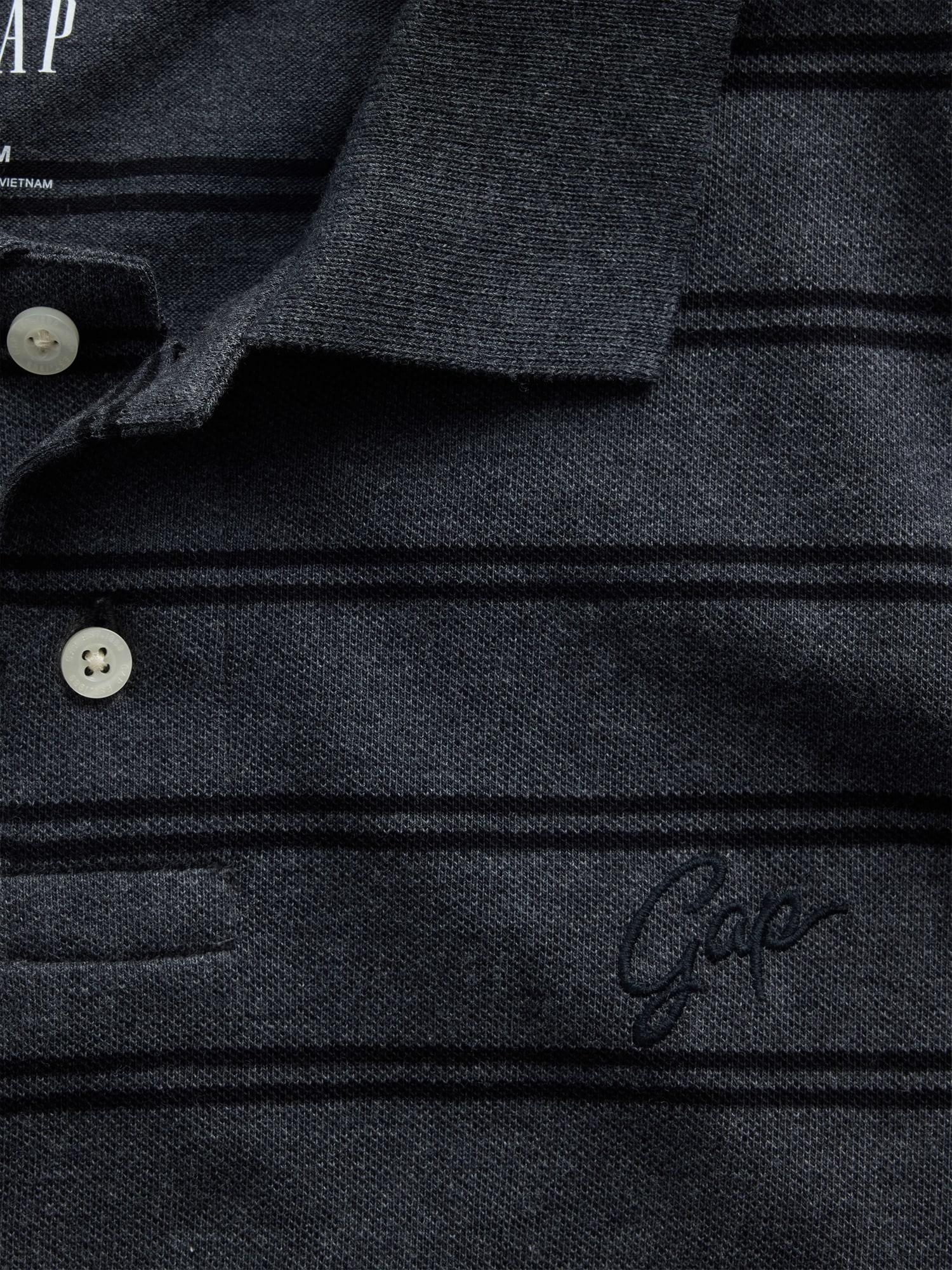 リラックスフィット ピケ クロップド ポロシャツ-3