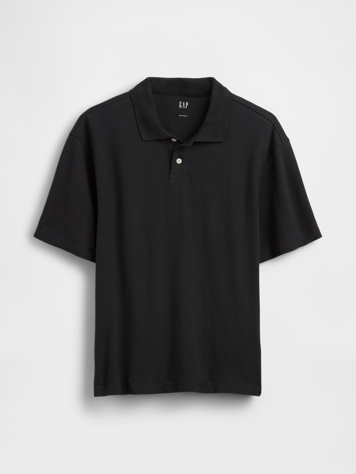 Relaxed Pique Polo Shirt