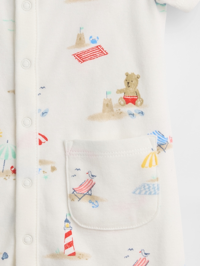 プリント ロンパース (ベビー)-2