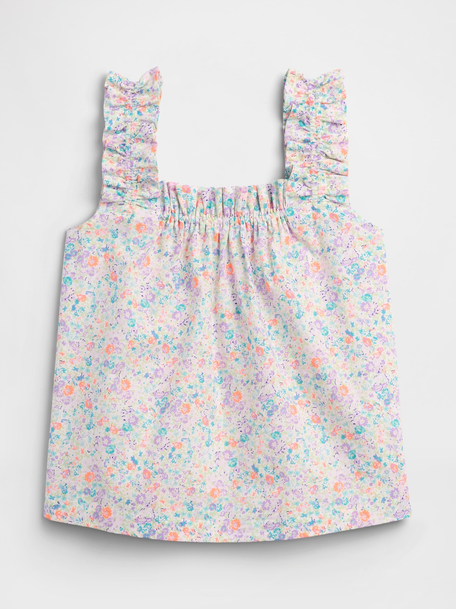 ラッフルフリル ポプリン パジャマトップス-3