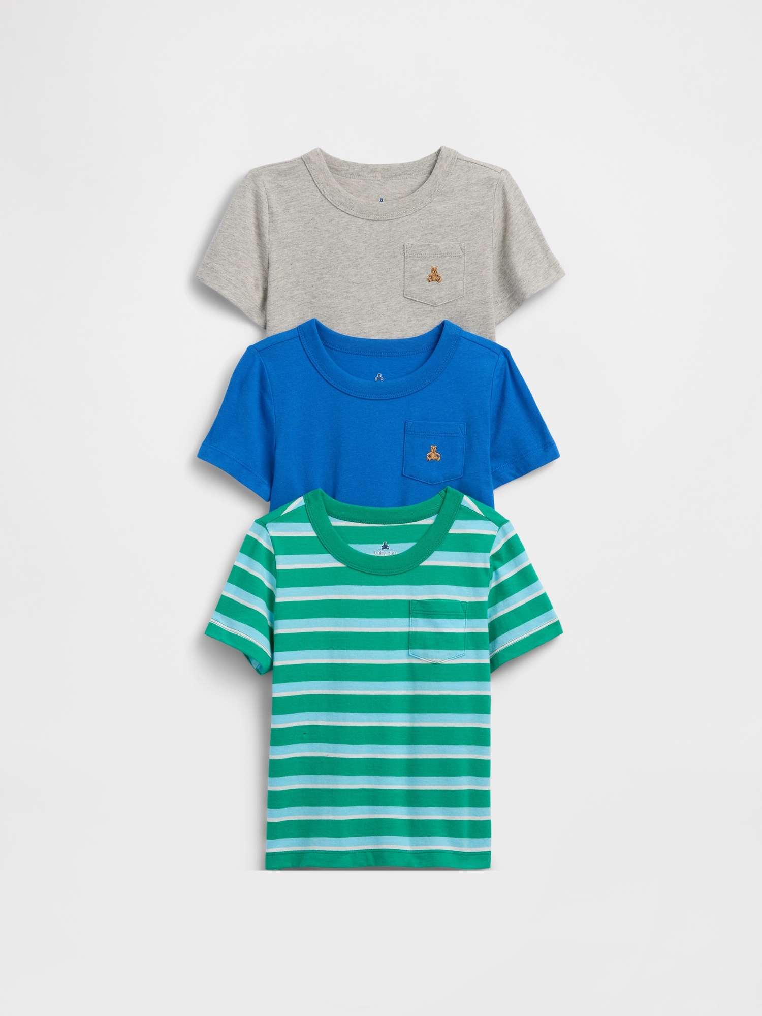 Baby & Toddler Mix & Match Pocket T-Shirt (3-Pack)