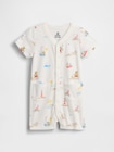 プリント ロンパース (ベビー)-0