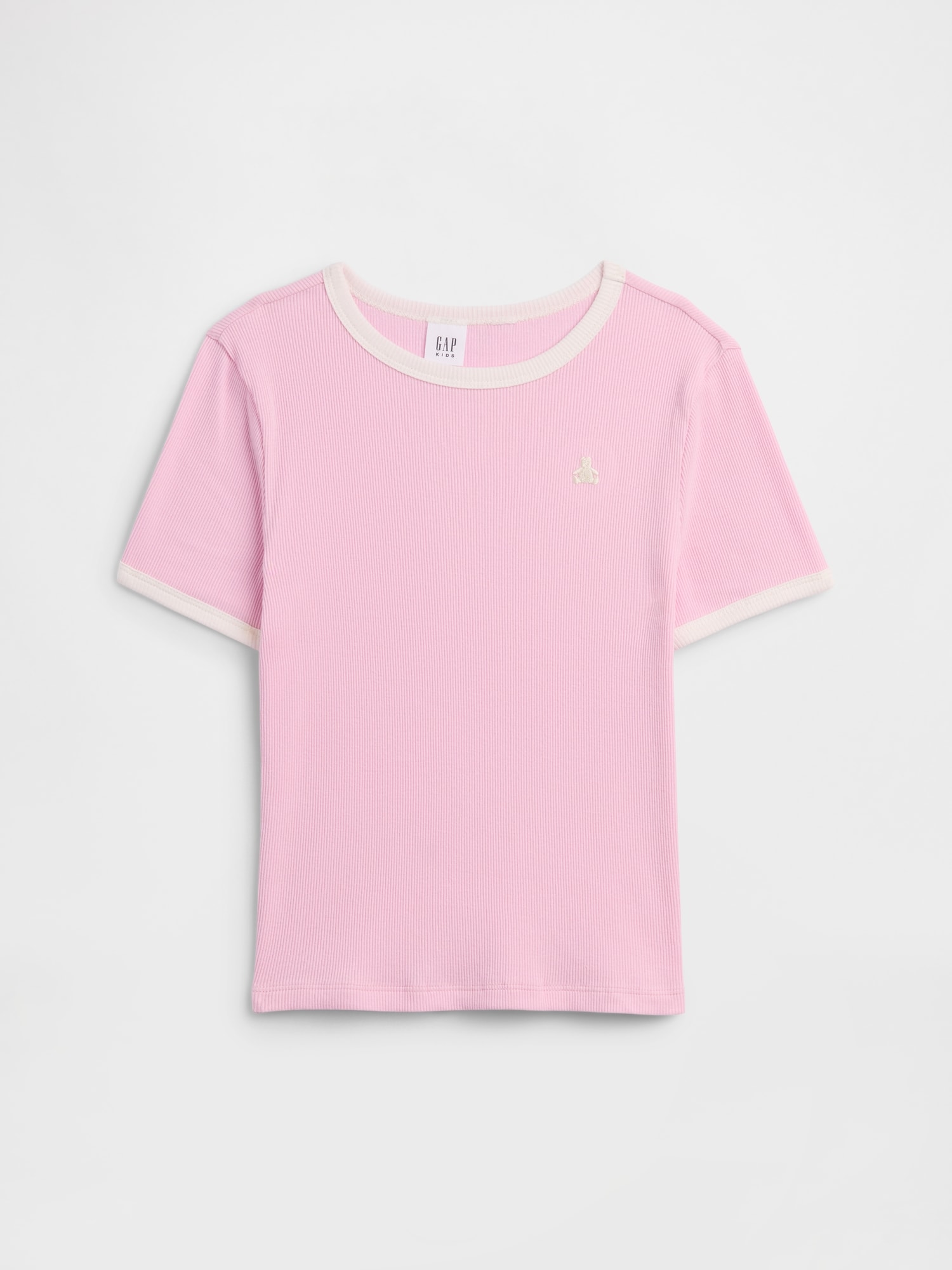 Kids Ribbed Brannan Bear Ringer T-Shirt