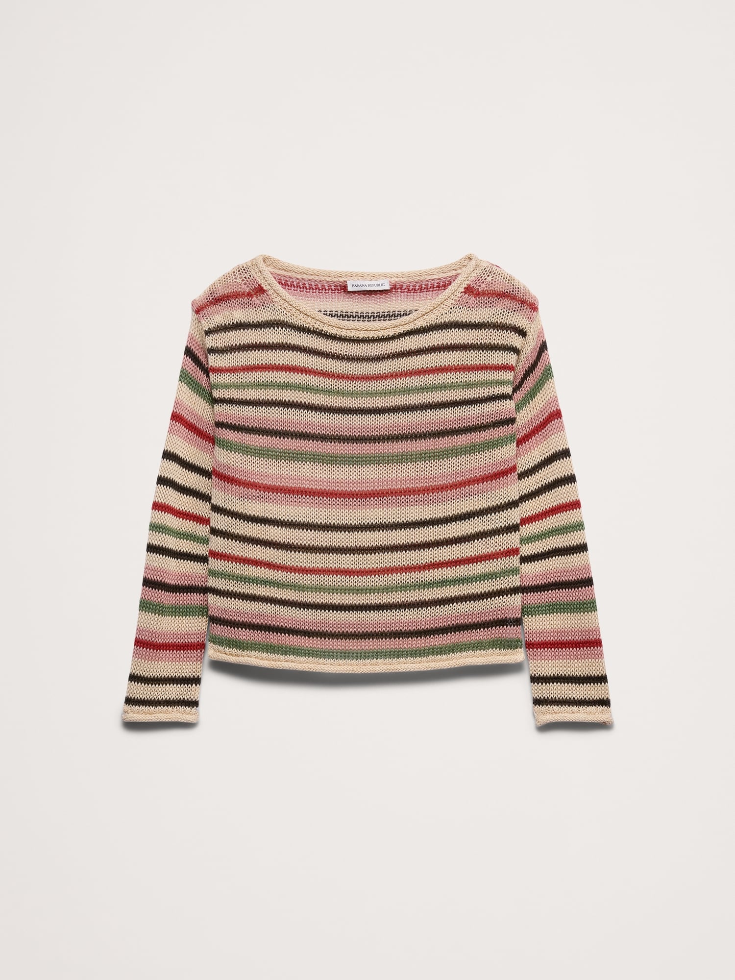 エアルーム リネン ボートネック セーター-2