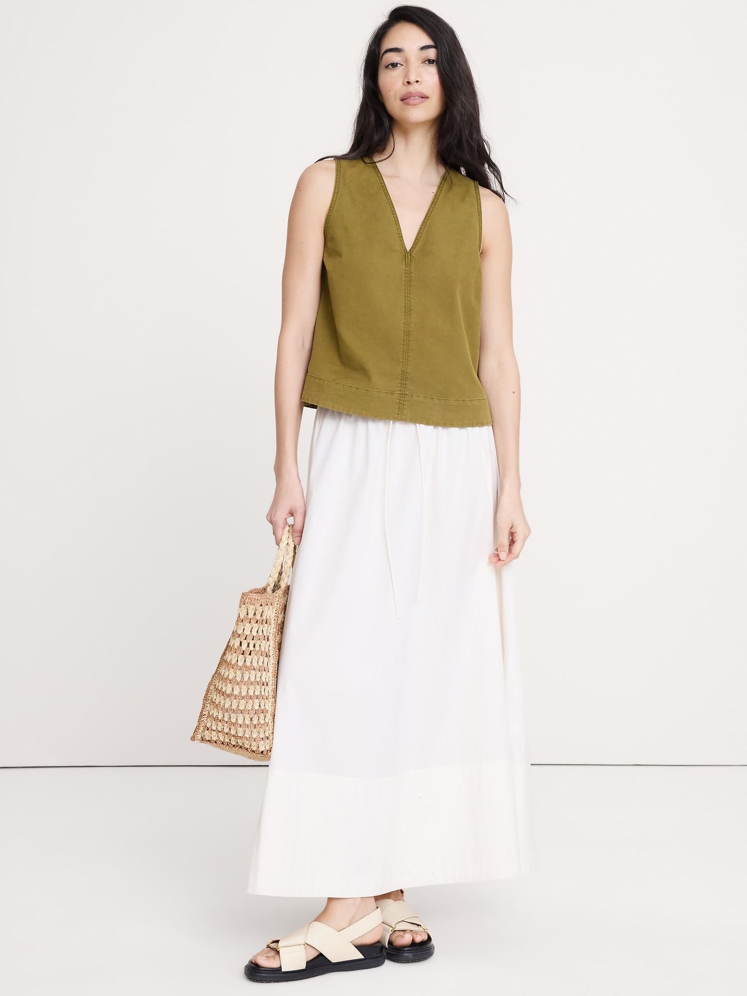 CAMISOLE EN TOILE DE COTON