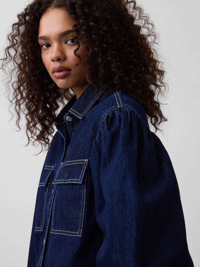 Gap &times; HFR バルーンスリーブ デニムシャツ by LaTouch&eacute;-1