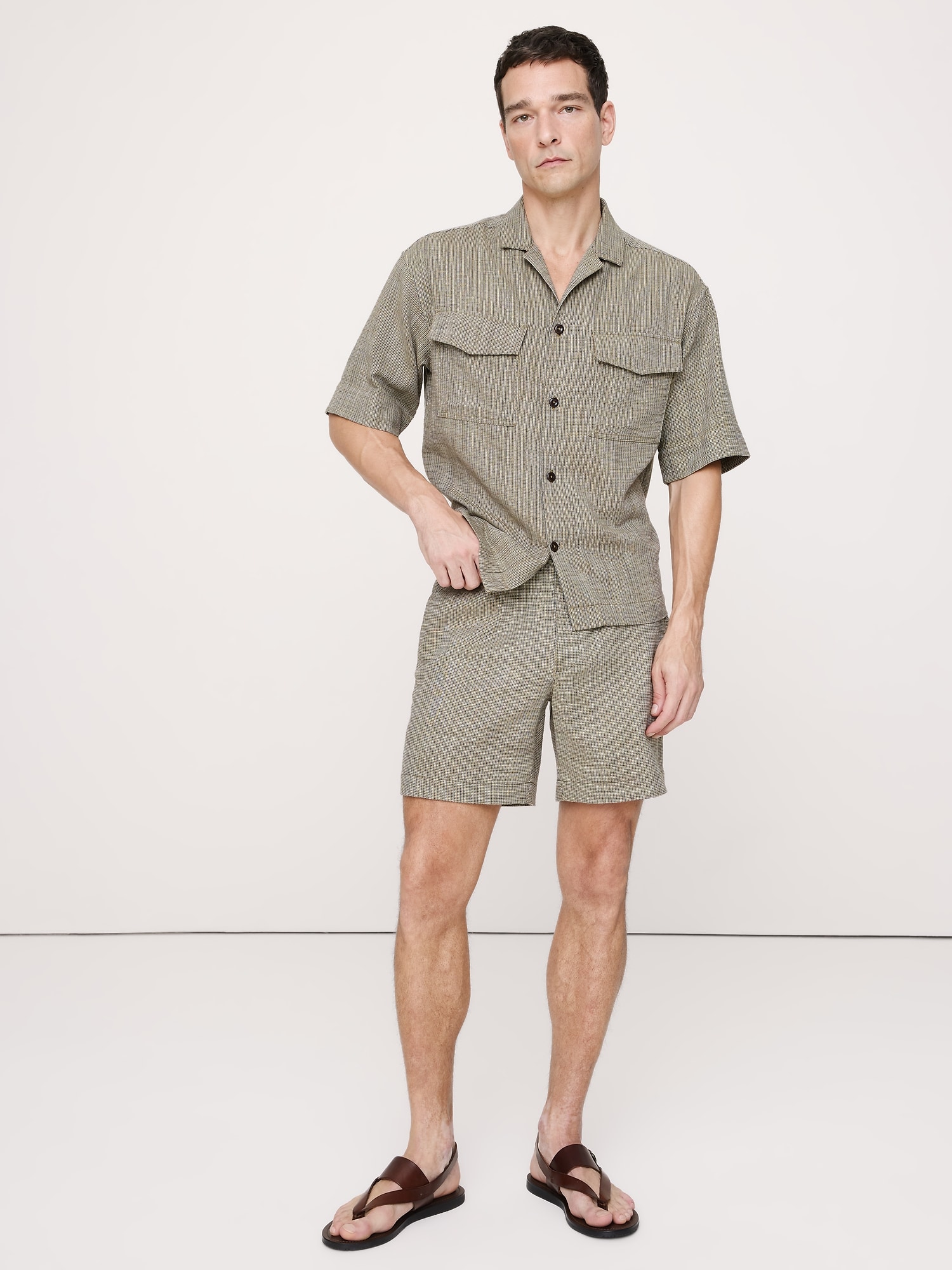 7" Plaid Pull-On Short