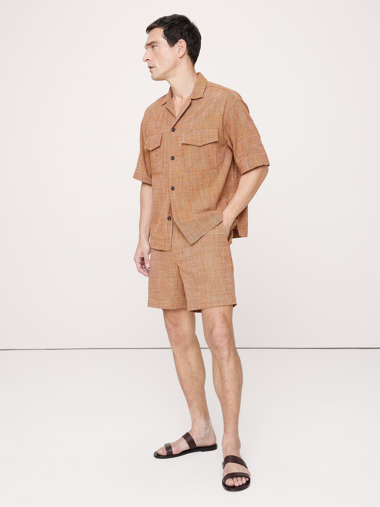 7" Plaid Pull-On Short