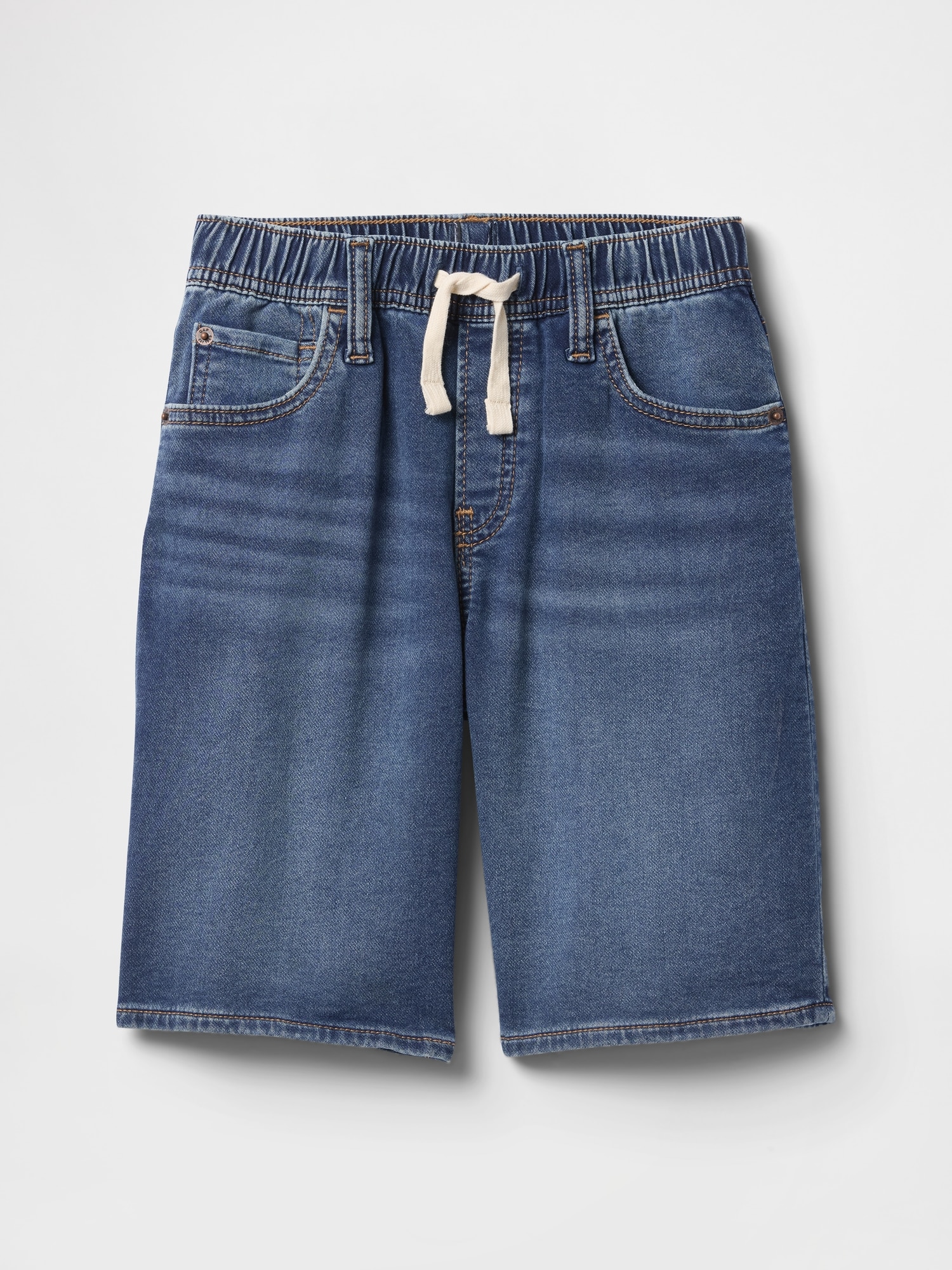 Short ample à taille extensible en denim ultra-confo pour enfant
