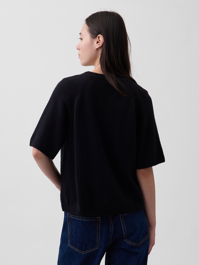 CashSoft カシミヤタッチ ラグラン ニットTシャツ-2